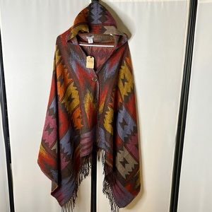 eUty Southwestern Poncho-One Size